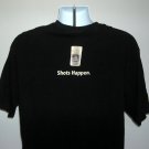 Jagermeister Shots Happen T Shirt Mens Large Black Cotton