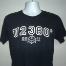2011 U2 360° Concert Tour T Shirt Mens Medium blue cotton cities listed