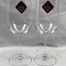 2 New Riedel Tyrol Crystal Stemmed Wine Etched Glasses 12 oz Made in Germany