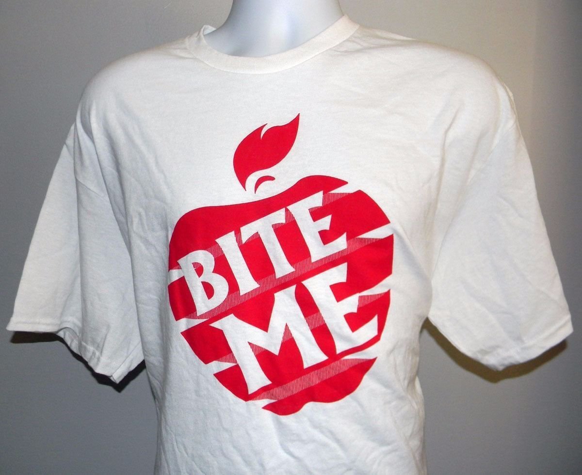 Mens Bite Me Paddy Devils Apple Irish Whiskey t Shirt XL Wake the Night