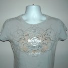 Womens Juniors Hard Rock Couture New York T Shirt Medium gray bling crown Womens Juniors Hard Rock Couture New York T Shirt Medium gray bling crown