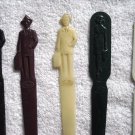 5 Fuller Brush Man Woman Letter Openers White Green Black Off White Maroon