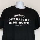 Jack Daniel's Whiskey Operation Ride Home T Shirt Mens Large Black Cotton