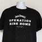 Jack Daniel's Whiskey Operation Ride Home T Shirt Mens Large Black Cotton