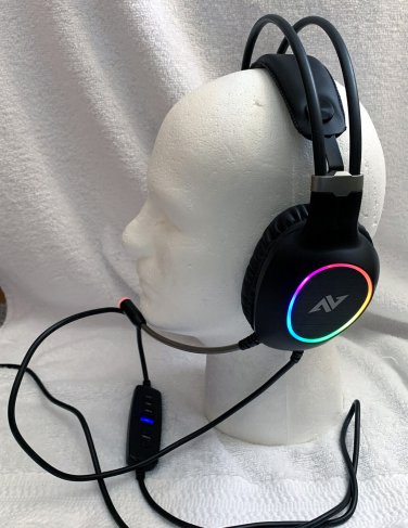 ABKONCORE Gaming Headset Noise Canceling Microphone 7.1 Surround RGB LED PS4 FPS
