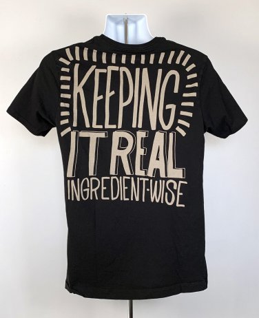 Chipolte Restaurant Keeping it Real Ingredient Wise T Shirt Mens Unisex Small