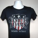 Samuel Adams Brewer Patriot Beer T Shirt Womens Juniors Large 100% cotton