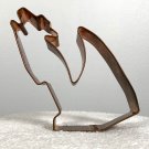 Howling Coyote Copper Metal Cookie Cutter 5.25"  x  3.25"