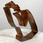 Howling Coyote Copper Metal Cookie Cutter 5.25"  x  3.25"