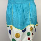 Womens Handmade Cotton Kitchen Apron Half Waist Polka Dots Pockets