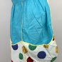 Womens Handmade Cotton Kitchen Apron Half Waist Polka Dots Pockets