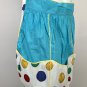 Womens Handmade Cotton Kitchen Apron Half Waist Polka Dots Pockets
