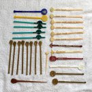 28 Casino plastic swizzle sticks Caesars Golden Nugget Desert Inn Aladdin MGM