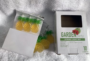 New Pineapple Shaped String Lights Indoor 5.5' Battery Operated