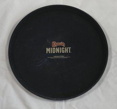 New Kahlua Midnight Round Cocktail Tray 13.75"