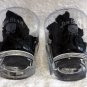 2 New Etched Jim Beam Bourbon Whiskey rocks glasses 8 oz indented sides