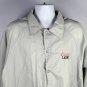 VTG Coors Light Brewing Beer Full Zip Wind Breaker Jacket Mens XL Pockets Nylon
