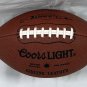 New Coors Light Beer Full Size Leather Football Advertising