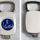 Vintage Cutlass Logo Plastic Metal Key Ring Fob Holder White