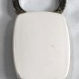 Vintage Cutlass Logo Plastic Metal Key Ring Fob Holder White