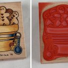 Fresh & Yummy Rubber Stamp D4218 Gingerbread Artist Dianna Marcum Baking Bowl
