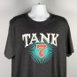 Boulevard Brewing Co Tank 7 Beer Kansas City T Shirt Mens XXL Cotton Poly Gray
