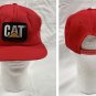 VTG CAT Caterpillar Snapback Baseball Hat Mens Embroidered Logo Patch Red USA