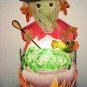 2 Halloween Night Lights Sparkle Witch with Cauldron & Frog  & Jack o Lantern