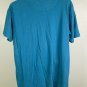 Nike RF Roger Federer Tennis V Neck T Shirt Mens XL Blue Cotton Red Logo