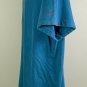 Nike RF Roger Federer Tennis V Neck T Shirt Mens XL Blue Cotton Red Logo