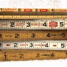 5 Lufkin X46 Red End Folding Wood Ruler Royal Oxwall Arrow Supreme USA Vtg Lot