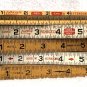5 Lufkin X46 Red End Folding Wood Ruler Royal Oxwall Arrow Supreme USA Vtg Lot