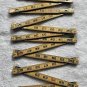 5 Lufkin X46 Red End Folding Wood Ruler Royal Oxwall Arrow Supreme USA Vtg Lot