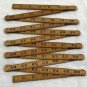 5 Lufkin X46 Red End Folding Wood Ruler Royal Oxwall Arrow Supreme USA Vtg Lot