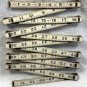 5 Lufkin X46 Red End Folding Wood Ruler Royal Oxwall Arrow Supreme USA Vtg Lot