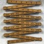 5 Lufkin X46 Red End Folding Wood Ruler Royal Oxwall Arrow Supreme USA Vtg Lot