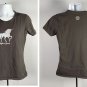 Life is Good Unicorn Logo Crusher T Shirt Womens Medium Gray Classic Fit