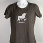 Life is Good Unicorn Logo Crusher T Shirt Womens Medium Gray Classic Fit