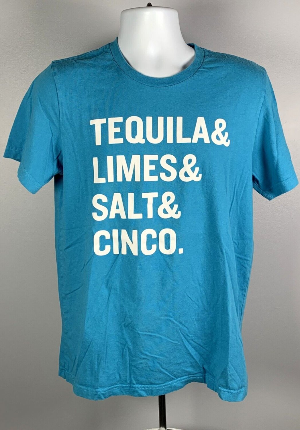 El Jimador Tequila & Limes & Salt & Cinco T Shirt Mens Large Cotton