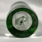 Hand Blown Sleeping Mexican Man Sombrero Cactus Shot Glass 2 oz Green Rim 3.5"