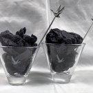 2 Etched Grey Goose Vodka Crystal Cocktail Glasses + Metal Olive Picks
