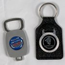2 Vintage Mercury Logo Leather & Plastic Metal Key Rings Fobs Holders
