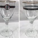 Boulevard brewing Smokestack Series Stemmed Beer Glass Gold Rimmed