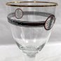Boulevard brewing Smokestack Series Stemmed Beer Glass Gold Rimmed