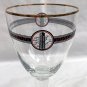 Boulevard brewing Smokestack Series Stemmed Beer Glass Gold Rimmed