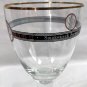 Boulevard brewing Smokestack Series Stemmed Beer Glass Gold Rimmed