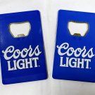 2 New Coors Light Beer 2 Plastic Bottle Openers