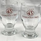 2 New Licor 43 Cuarenta Y Tres Cocktail Glasses 6 oz