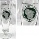 New Glarus Brewing Stemmed Beer Glass Drink Indigenous 14 oz Wisconsin