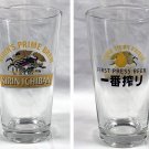 Kirin Ichiban Prime Brew Beer Glass 14 oz premium Lager First Press Beer